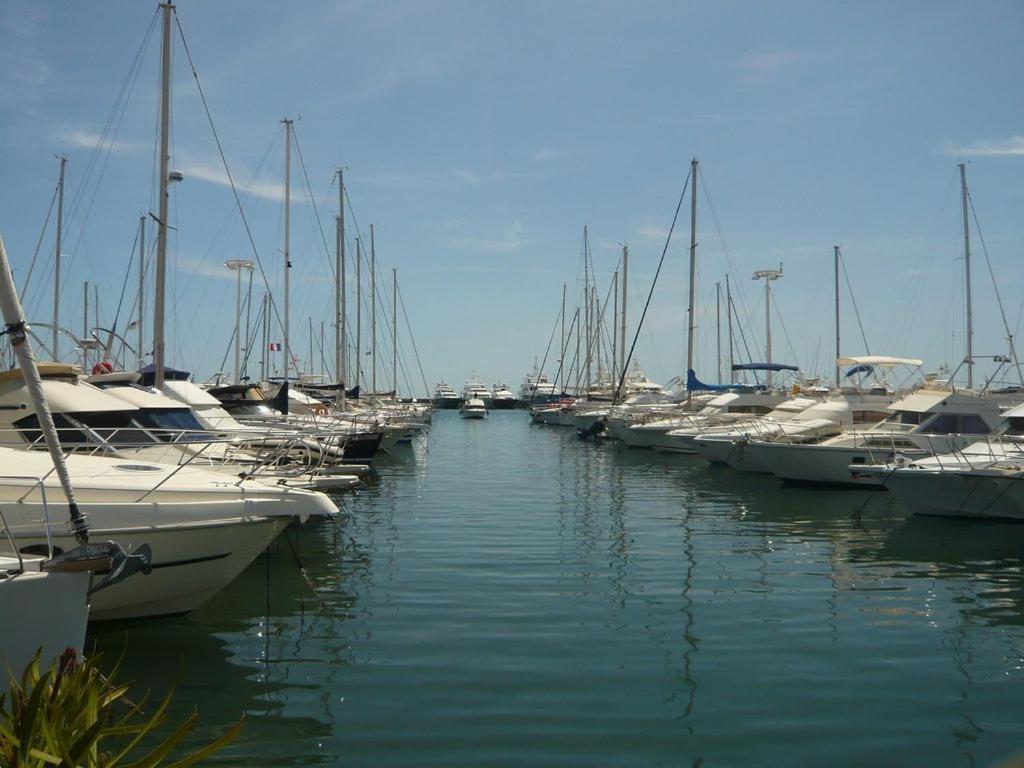 Charmant 2P Vue Mer Face Au Port De Golfe Juan المظهر الخارجي الصورة